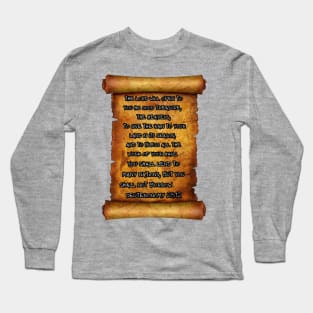 GOOD TREASURES DEUTERONOMY 28:12 ROLL SCROLL Long Sleeve T-Shirt